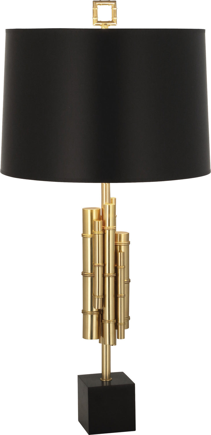 Robert Abbey Lighting 634B Jonathan Adler Meurice Lamp Modern Brass W/Matte Black Base