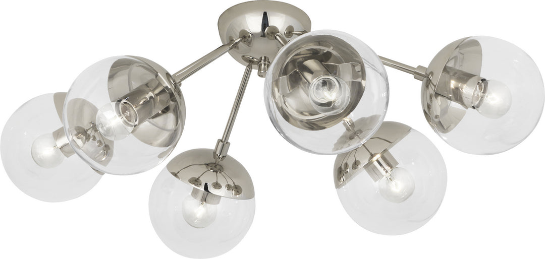 Robert Abbey Celeste S1217 Ceiling Light - POLISHED NICKEL