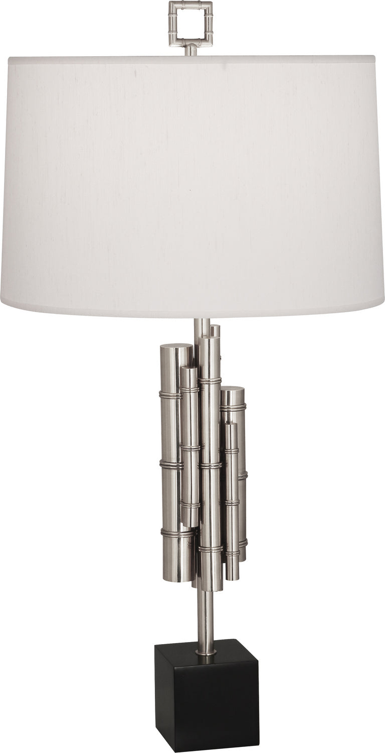 Robert Abbey Lighting S634 Jonathan Adler Meurice Lamp Polished Nickel W/Matte Black Base