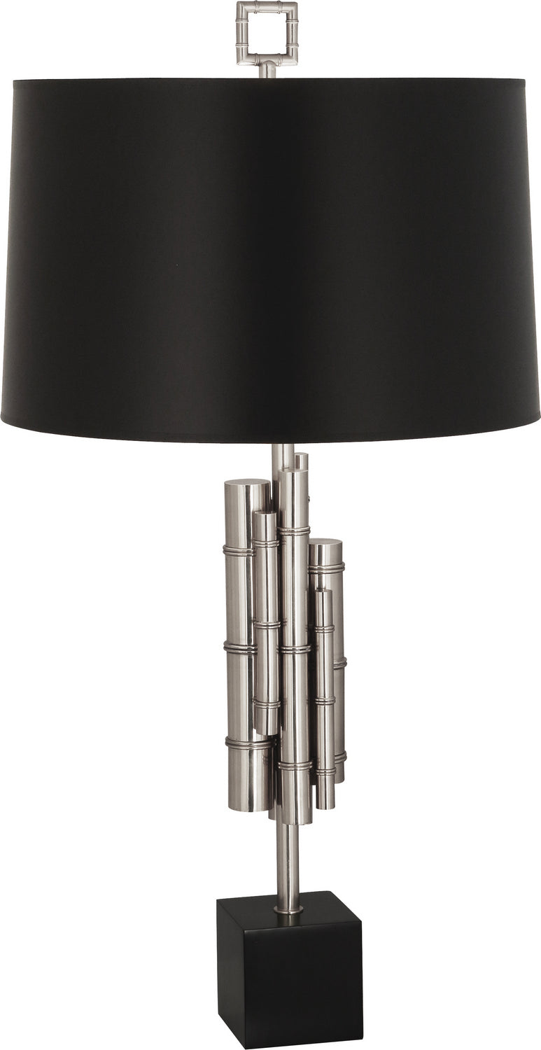 Robert Abbey Lighting S634B Jonathan Adler Meurice Lamp Polished Nickel W/Matte Black Base