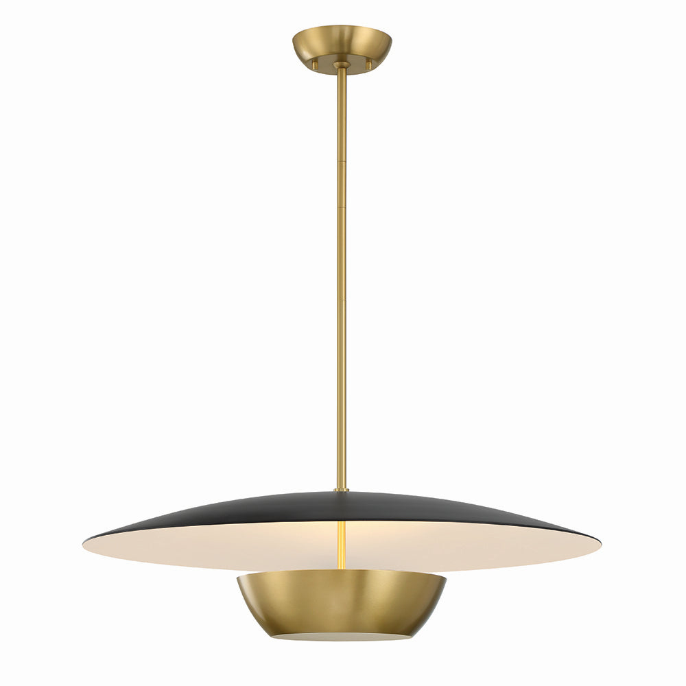 Mariana Echo 803282 Pendant Light - Brass/Black