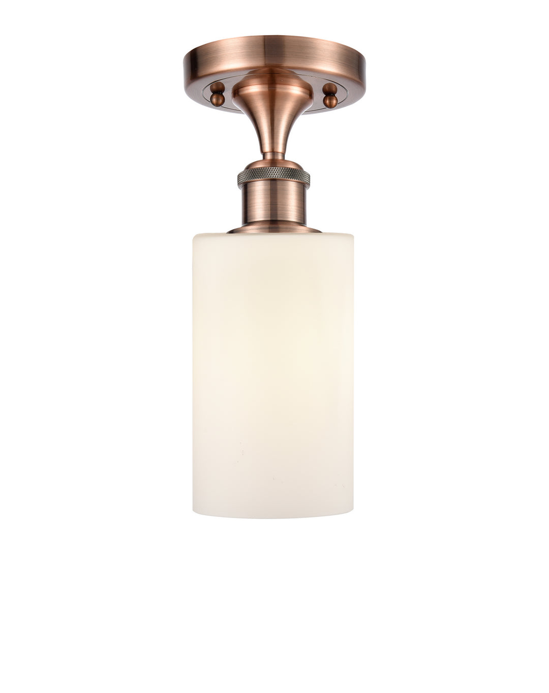 Innovations Ballston 516-1C-AC-G801-LED Ceiling Light - Antique Copper