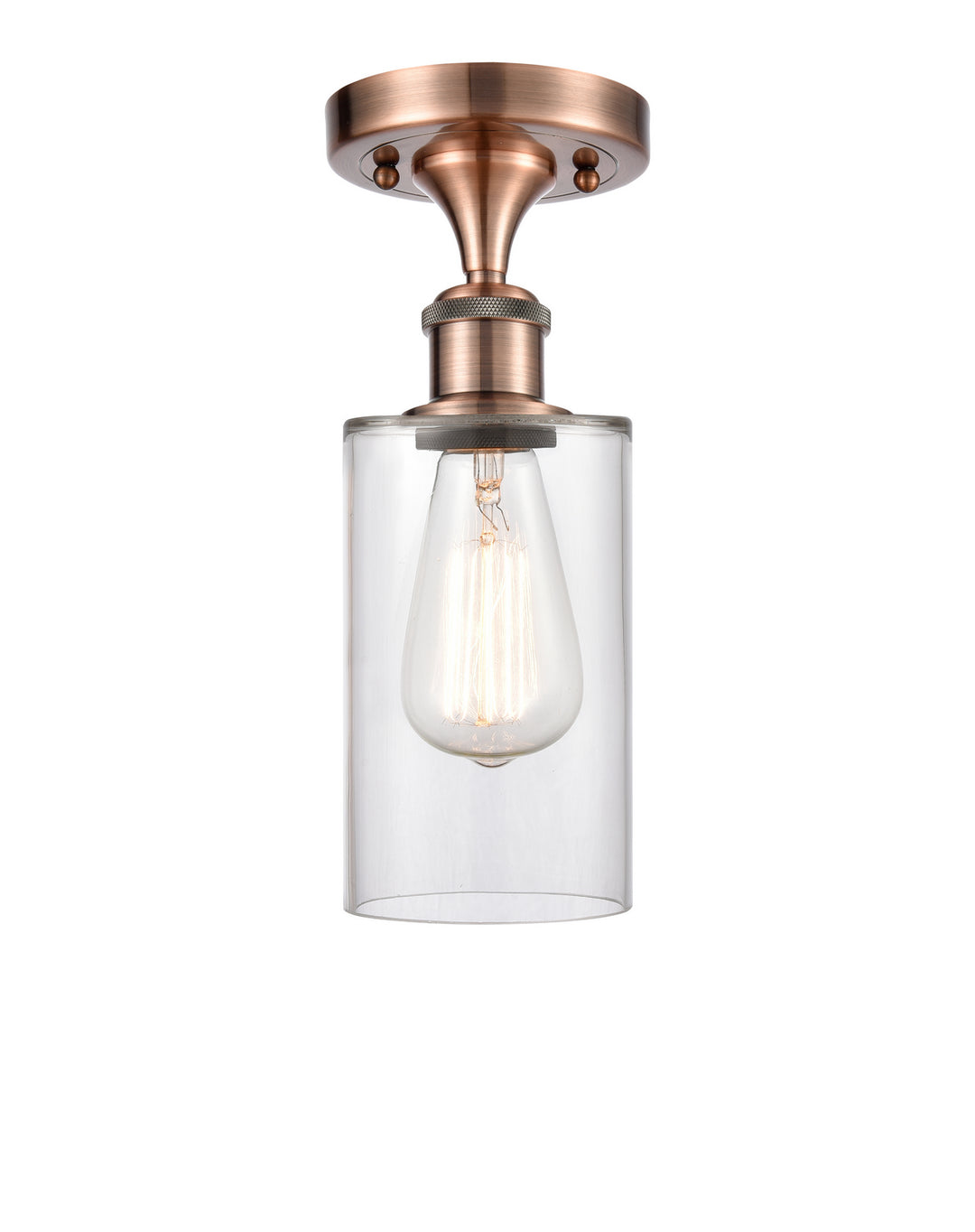 Innovations Ballston 516-1C-AC-G802-LED Ceiling Light - Antique Copper