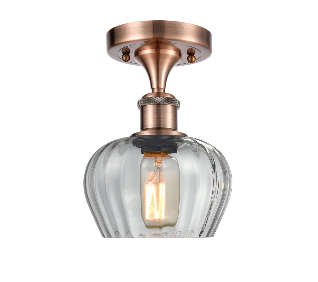 Innovations Ballston 516-1C-AC-G92-LED Ceiling Light - Antique Copper