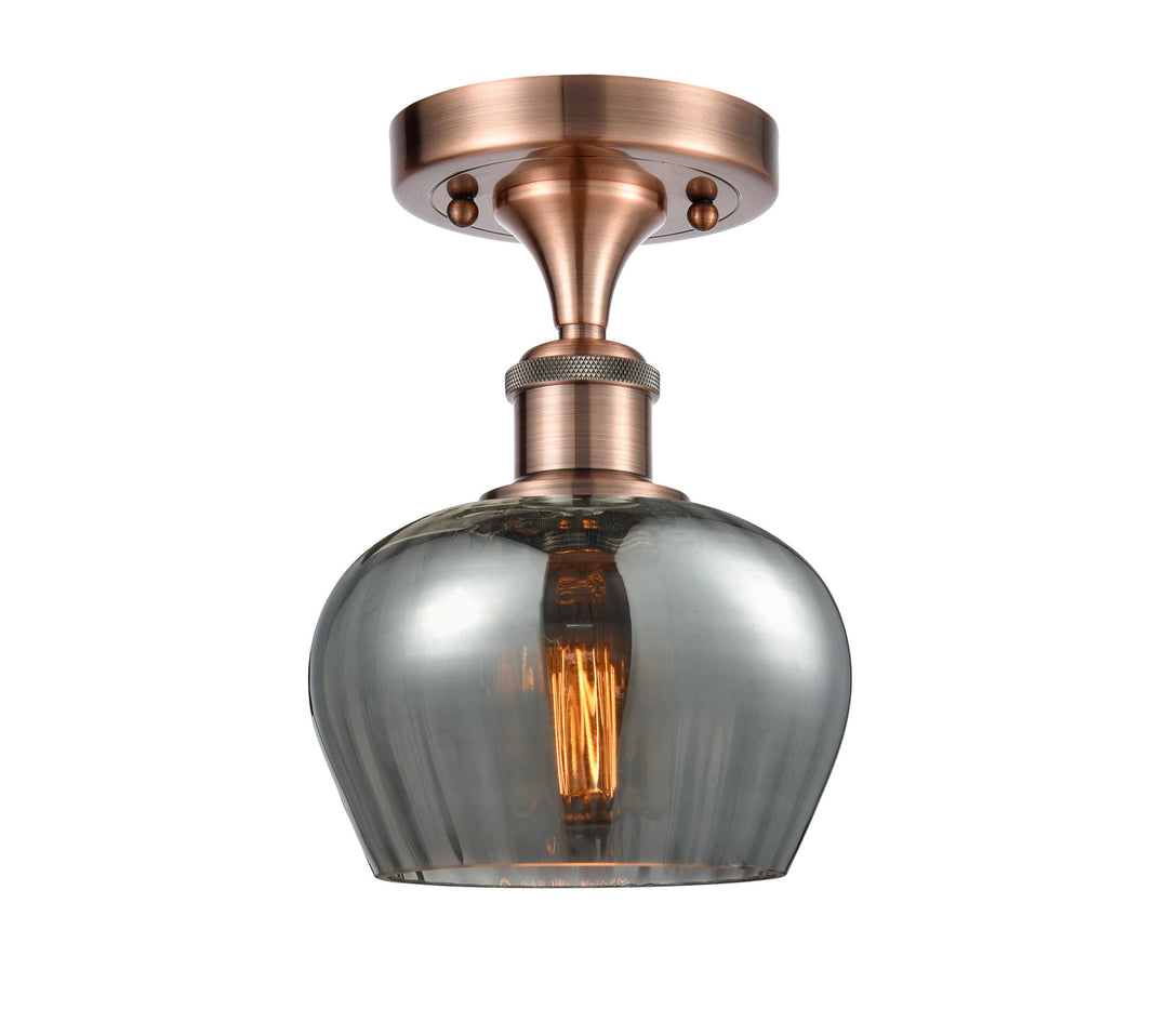 Innovations Ballston 516-1C-AC-G93-LED Ceiling Light - Antique Copper