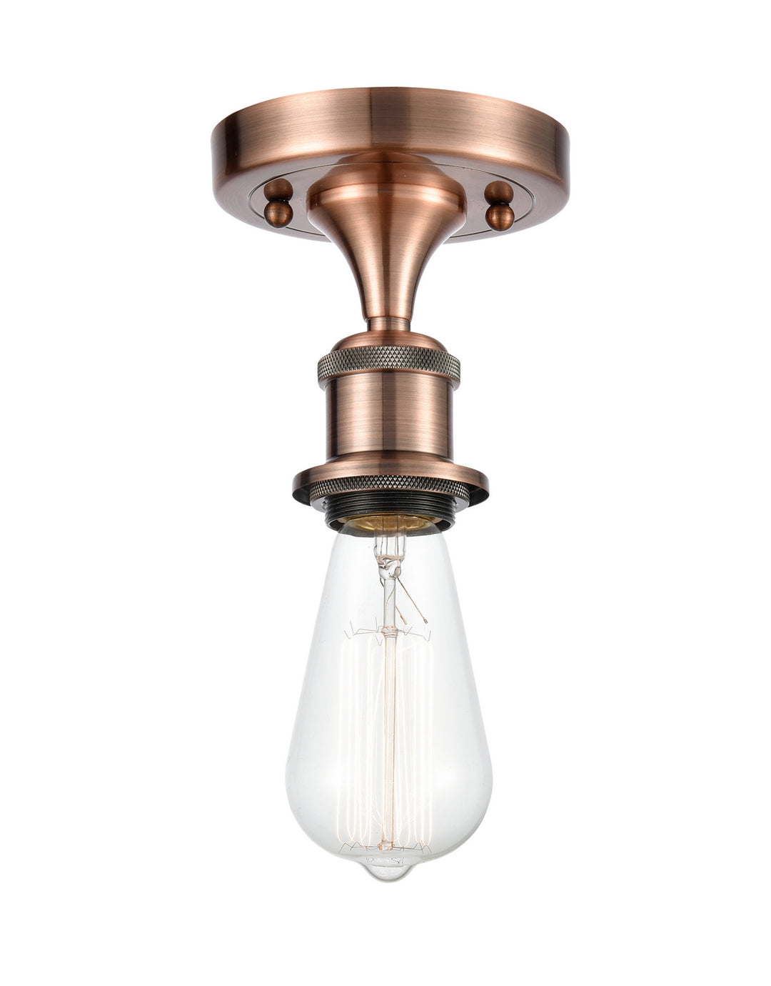 Innovations Ballston 516-1C-AC-LED Ceiling Light - Antique Copper