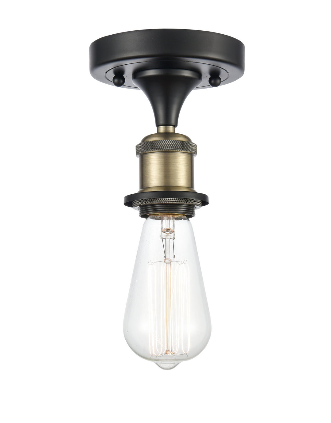 Innovations Ballston 516-1C-BAB Ceiling Light - Black Antique Brass