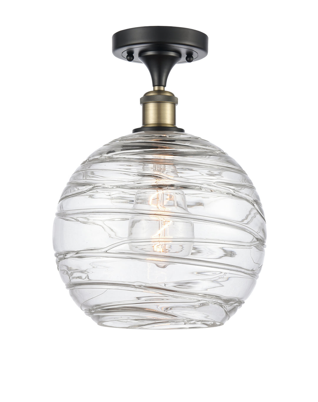 Innovations Ballston 516-1C-BAB-G1213-10 Ceiling Light - Black Antique Brass