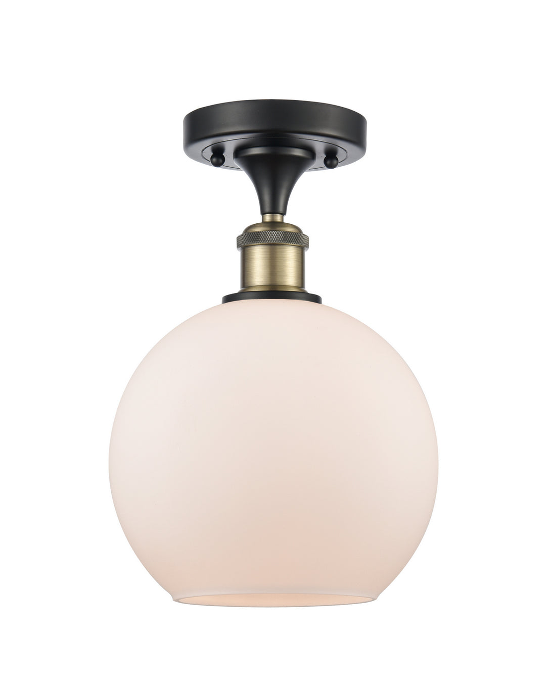 Innovations Ballston 516-1C-BAB-G121-8 Ceiling Light - Black Antique Brass