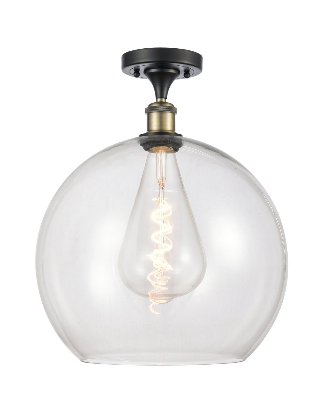 Innovations Ballston 516-1C-BAB-G122-14 Ceiling Light - Black Antique Brass