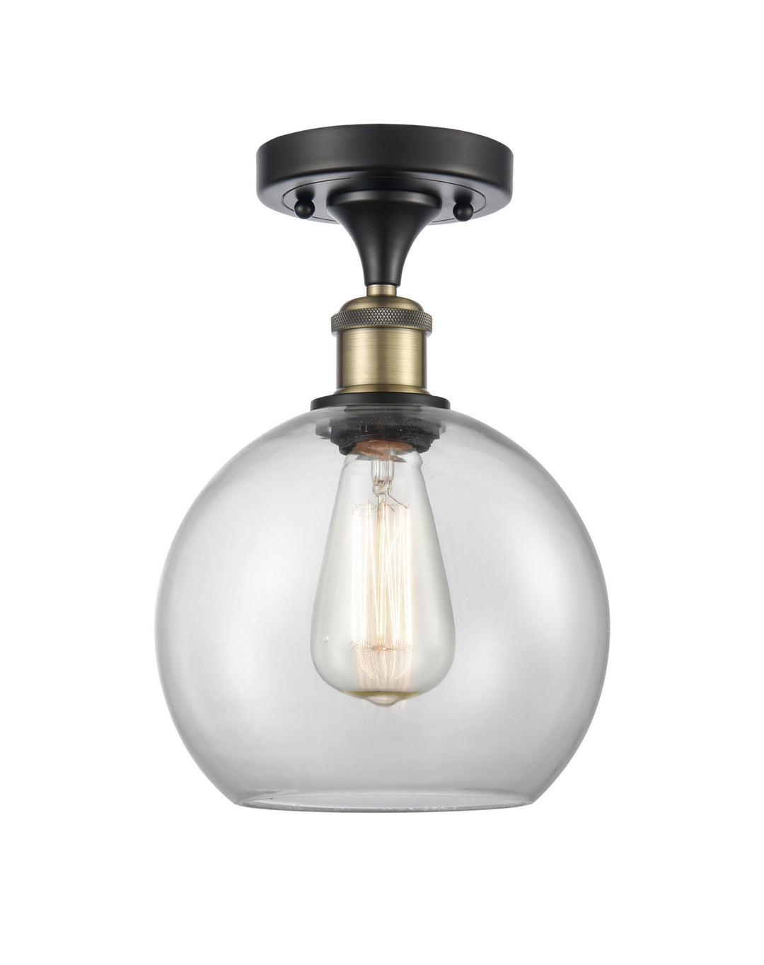 Innovations Ballston 516-1C-BAB-G122-8-LED Ceiling Light - Black Antique Brass