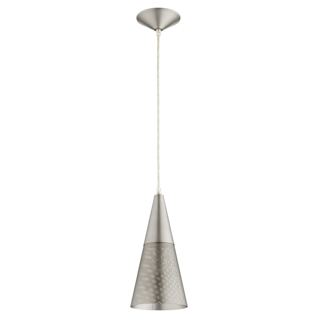 Quorum Mesh Cone Pendants 1316-65 Pendant Light - Satin Nickel