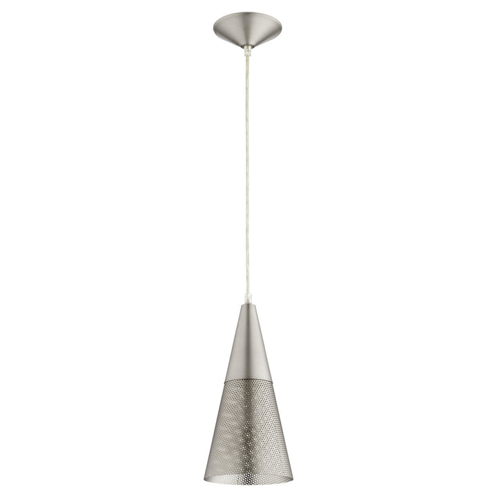 Quorum Mesh Cone Pendants 1316-65 Pendant Light - Satin Nickel