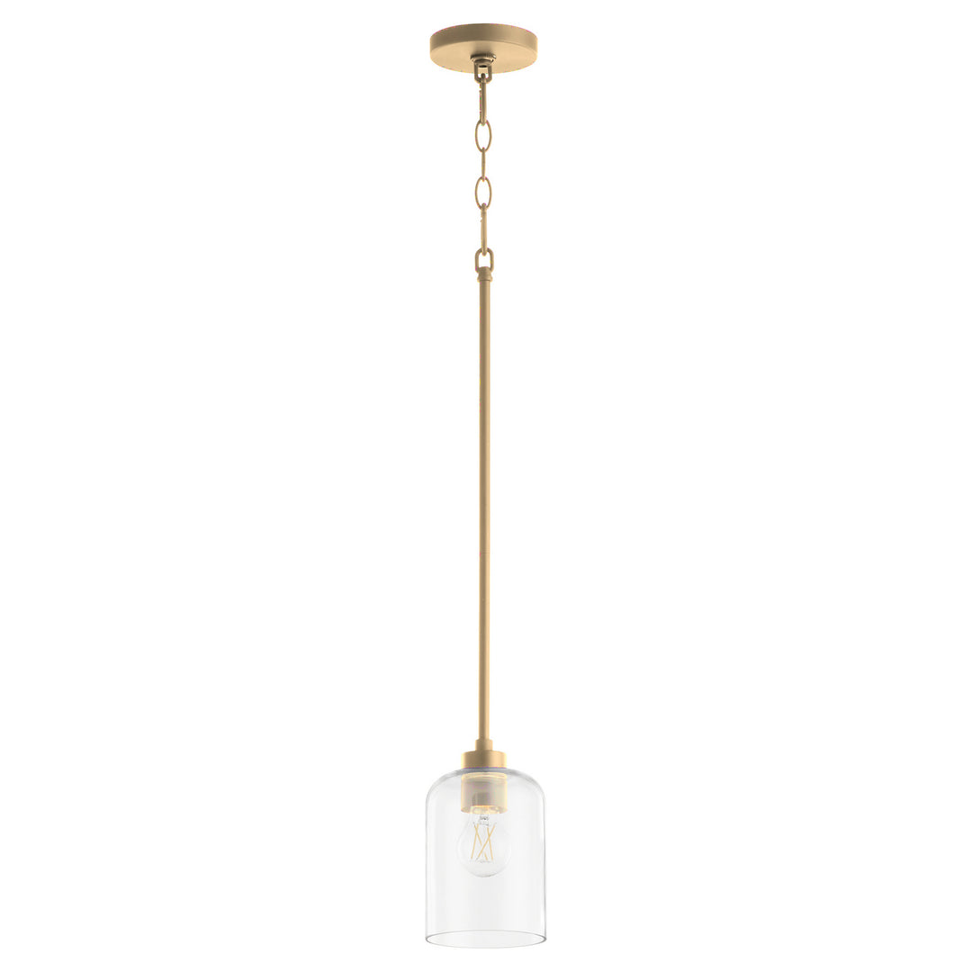 Quorum Tribute 3374-80 Pendant Light - Aged Brass