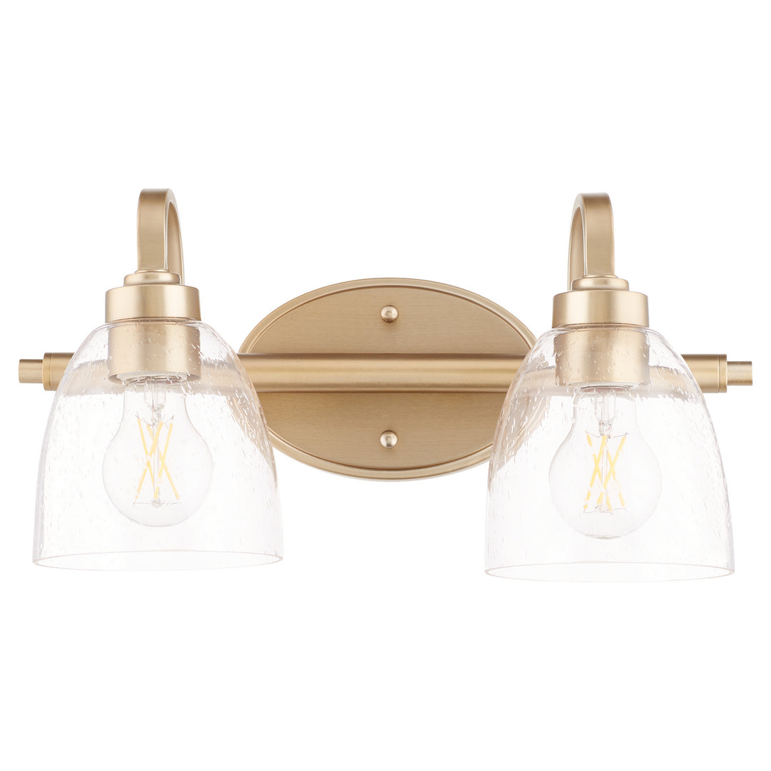 Quorum Reyes 5060-2-280 Bath Vanity Light 16 in. wide - Aged Brass