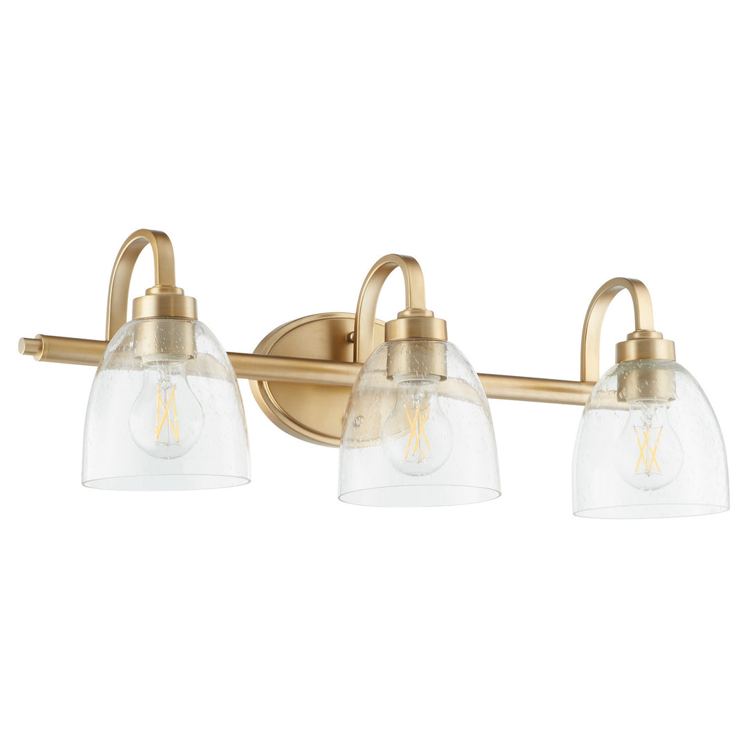 Quorum Reyes 5060-3-280 Bath Vanity Light 25 in. wide - Aged Brass