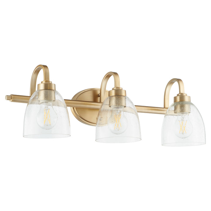 Quorum Reyes 5060-3-280 Bath Vanity Light 25 in. wide - Aged Brass