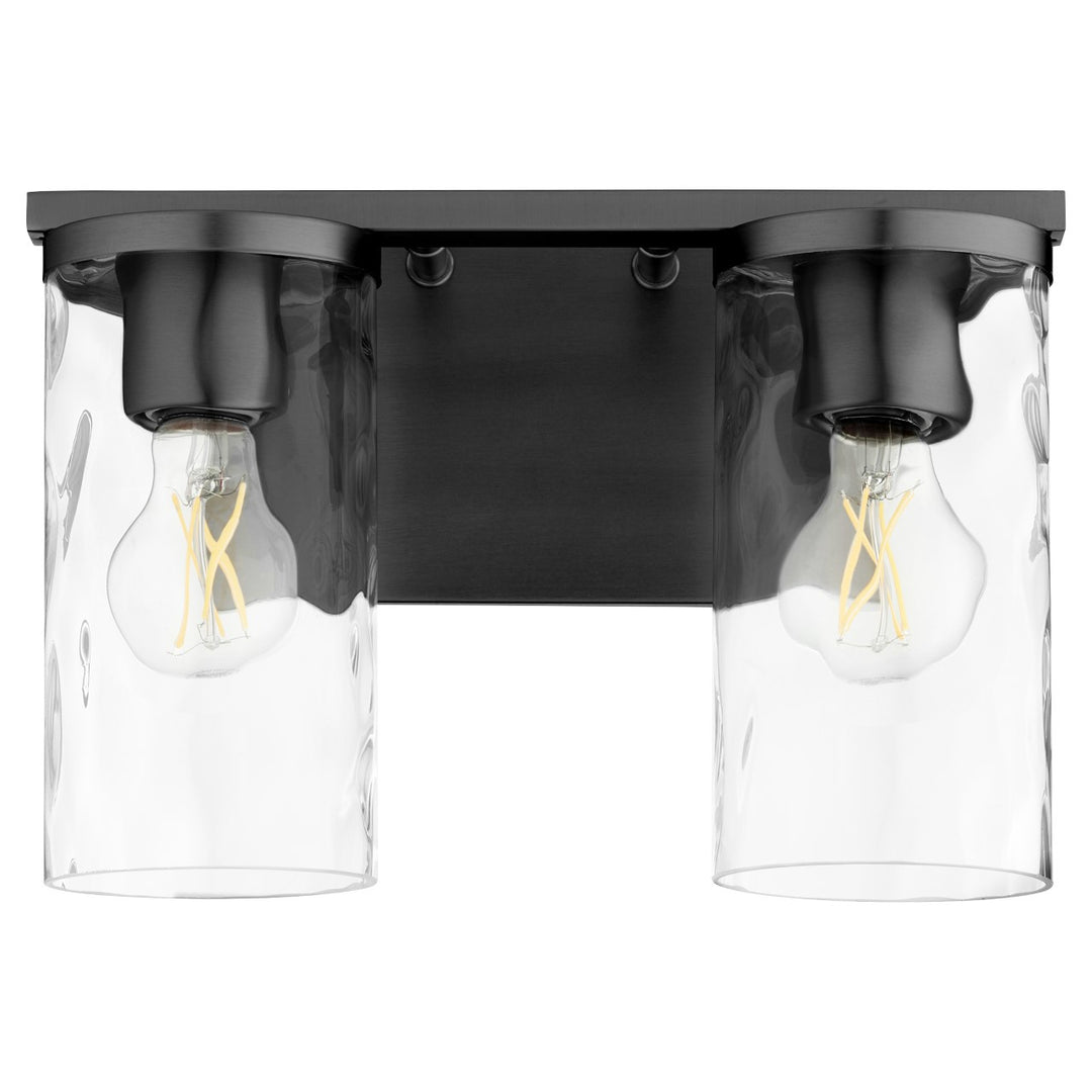 Quorum Steinway 5111-2-59 Bath Vanity Light 12 in. wide - Matte Black