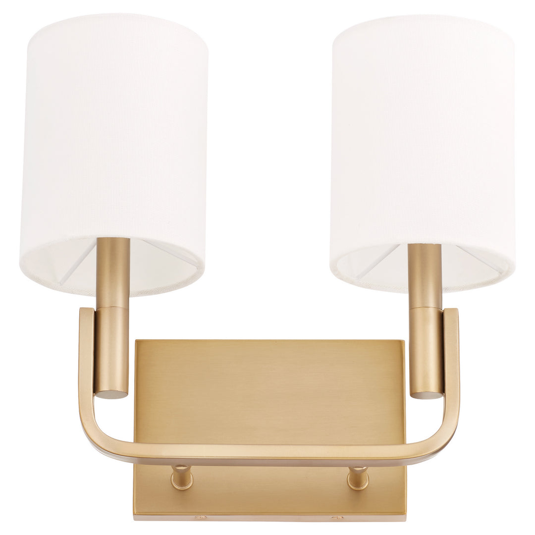 Quorum Tempo 5210-2-80 Wall Sconce Light - Aged Brass