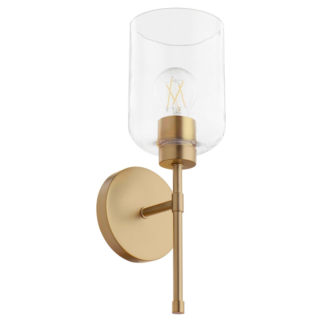 Quorum Tribute 5374-1-80 Wall Sconce Light - Aged Brass