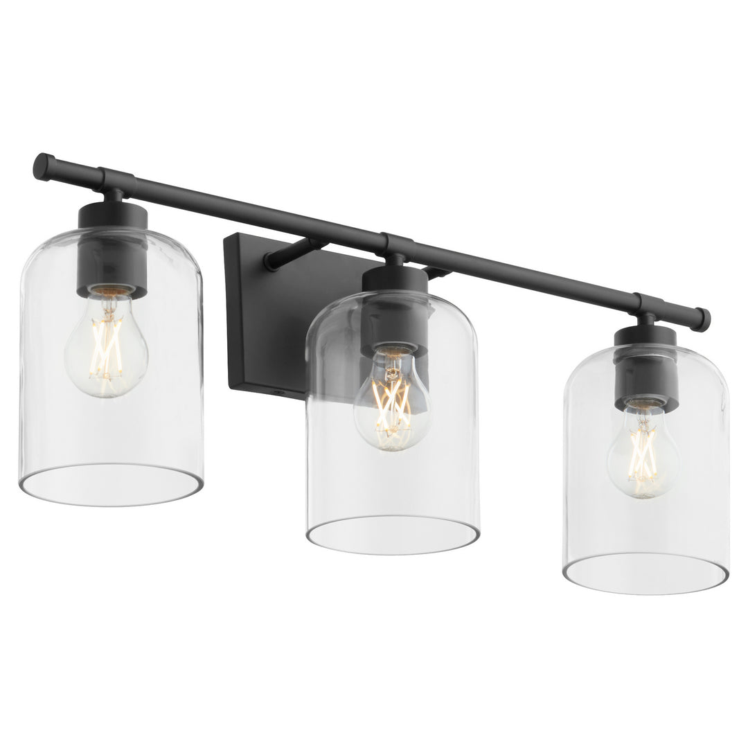 Quorum Tribute 5374-3-59 Bath Vanity Light 25 in. wide - Matte Black