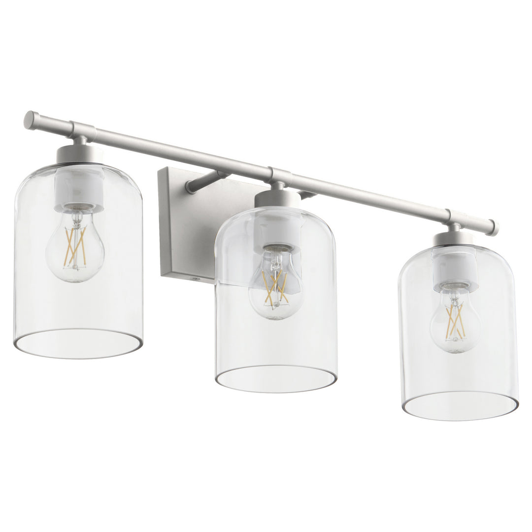 Quorum Tribute 5374-3-65 Bath Vanity Light 25 in. wide - Satin Nickel