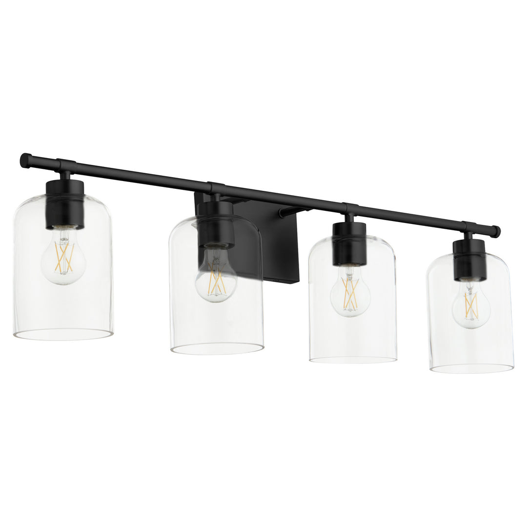 Quorum Tribute 5374-4-59 Bath Vanity Light 35 in. wide - Matte Black