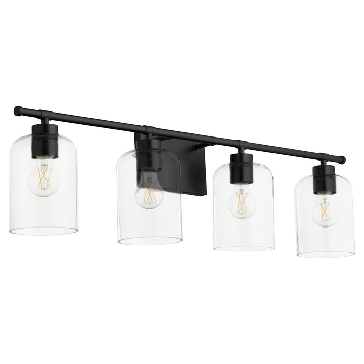 Quorum Tribute 5374-4-59 Bath Vanity Light 35 in. wide - Matte Black