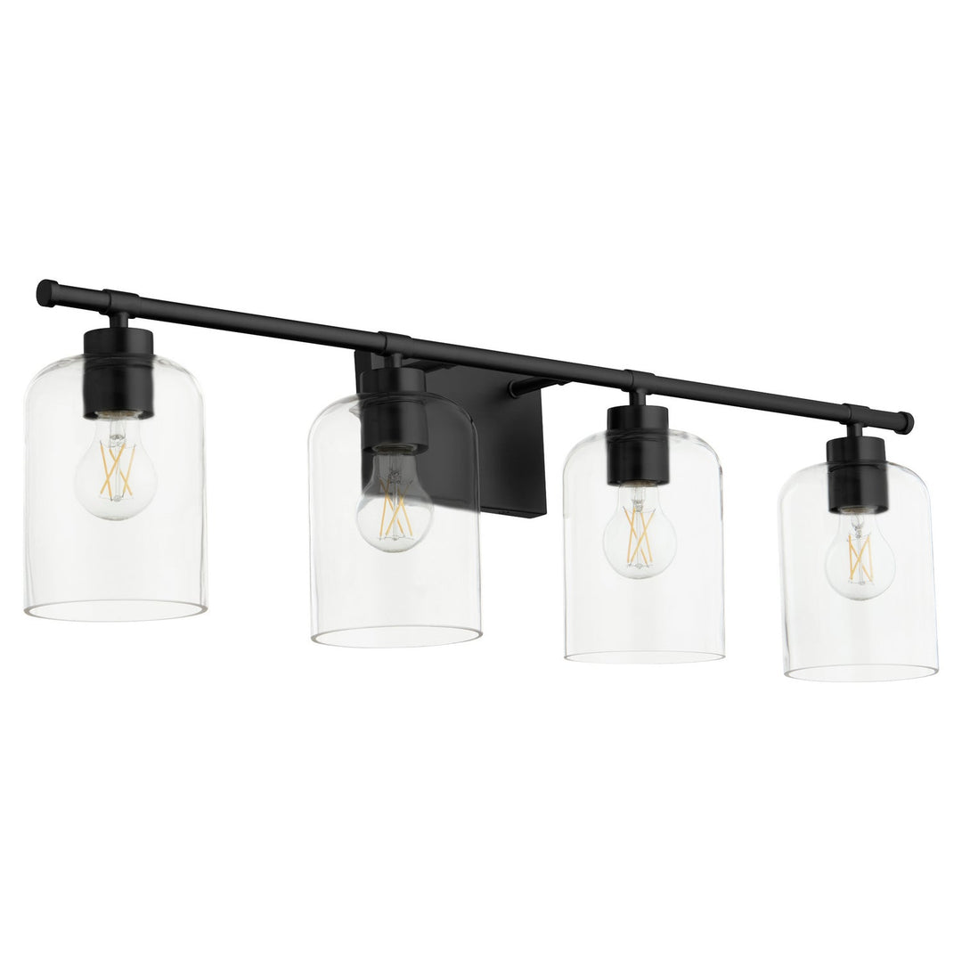 Quorum Tribute 5374-4-59 Bath Vanity Light 35 in. wide - Matte Black