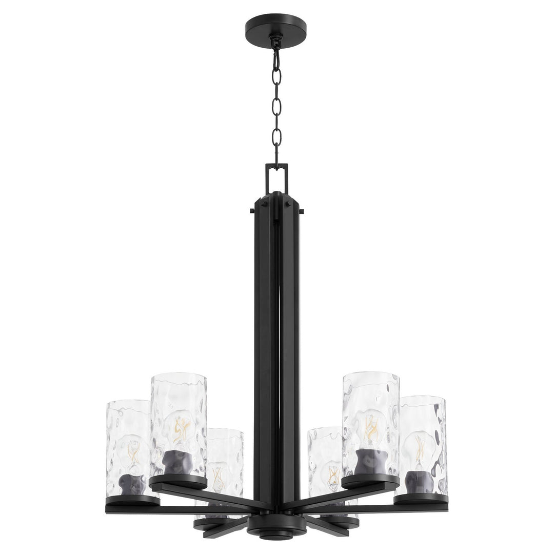 Quorum Steinway 6111-6-59 Chandelier Light - Matte Black