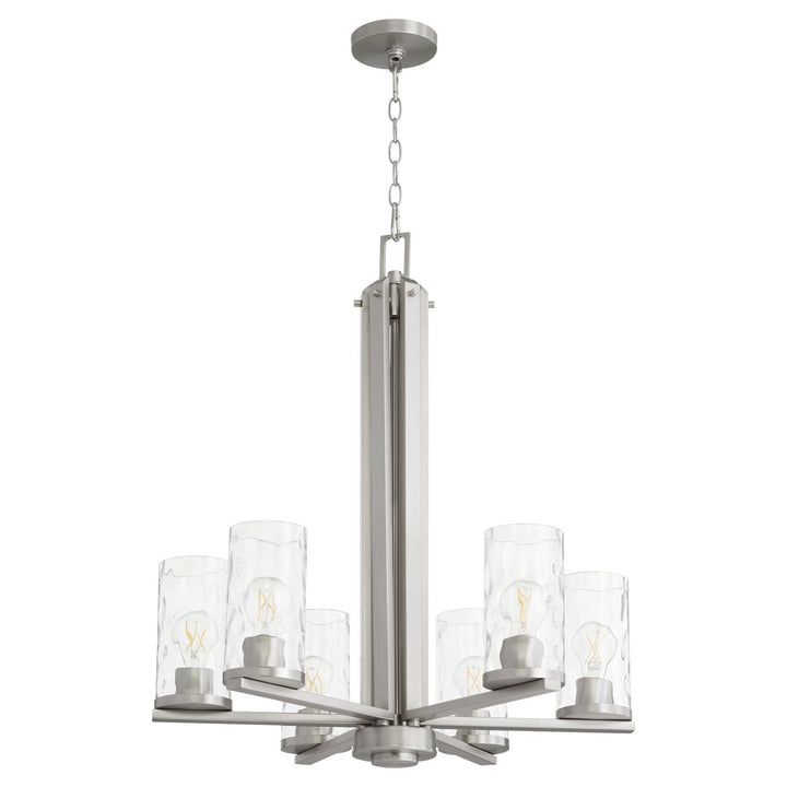 Quorum Steinway 6111-6-65 Chandelier Light - Satin Nickel