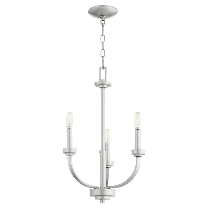 Quorum Reyes 6160-3-64 Chandelier Light - Classic Nickel