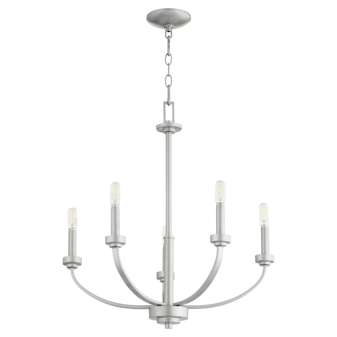 Quorum Reyes 6160-5-64 Chandelier Light - Classic Nickel