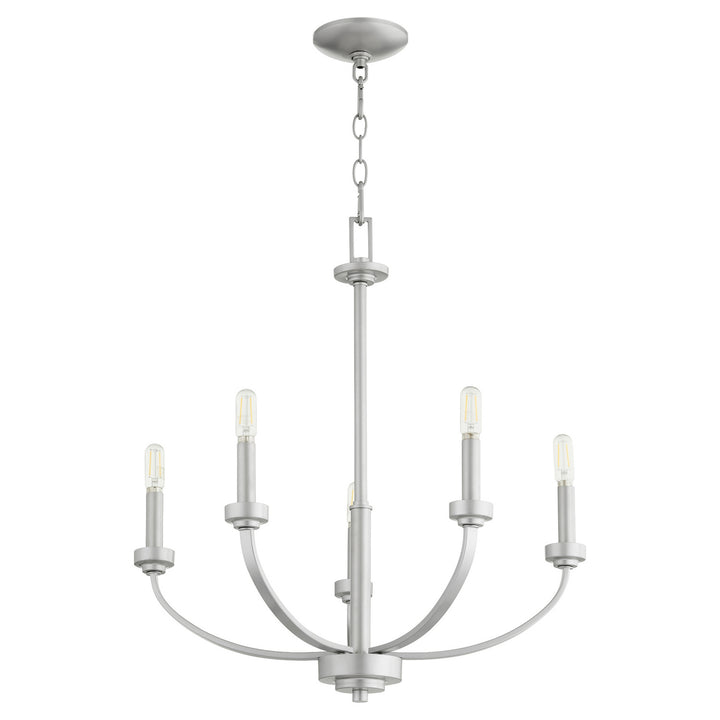 Quorum Reyes 6160-5-64 Chandelier Light - Classic Nickel