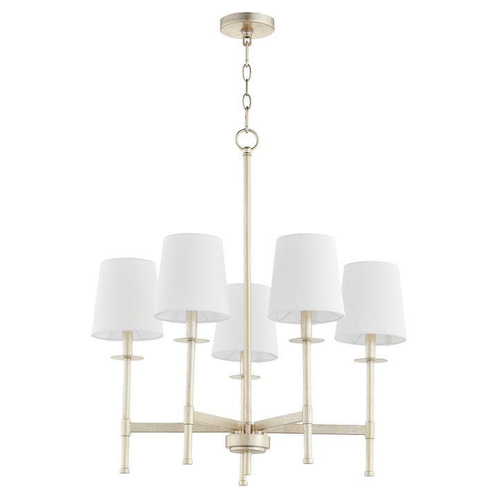 Quorum Belshaw 624-5-60 Chandelier Light - Aged Silver Leaf