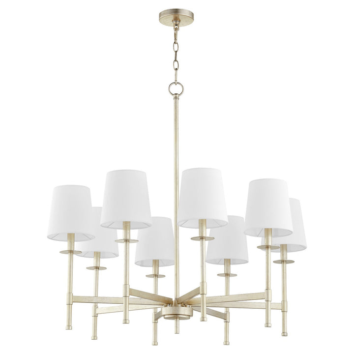 Quorum Belshaw 624-8-60 Chandelier Light - Aged Silver Leaf
