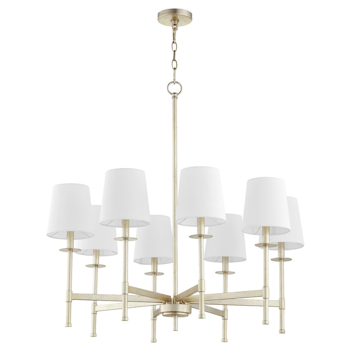 Quorum Belshaw 624-8-60 Chandelier Light - Aged Silver Leaf