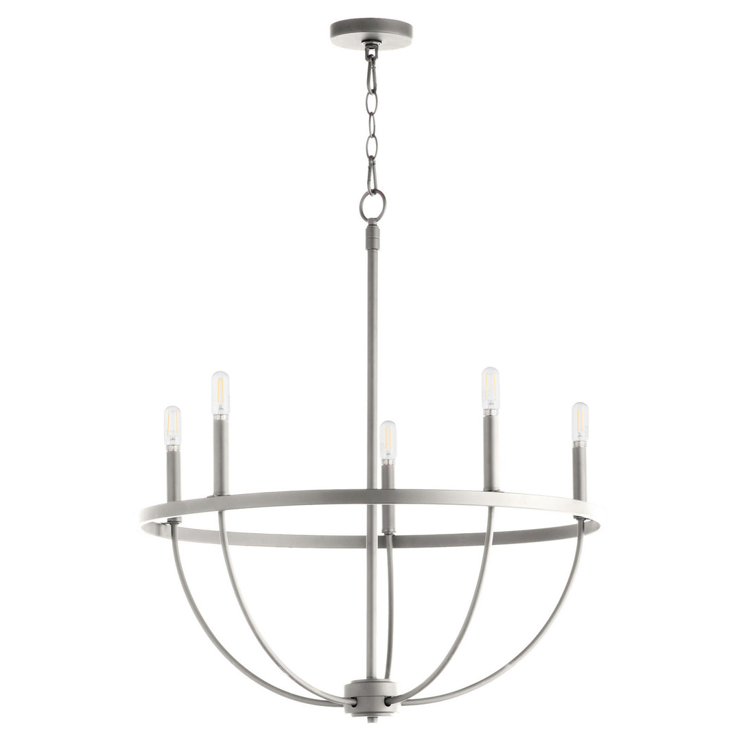 Quorum Tribute 6374-5-65 Chandelier Light - Satin Nickel