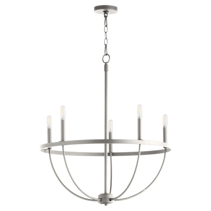 Quorum Tribute 6374-5-65 Chandelier Light - Satin Nickel