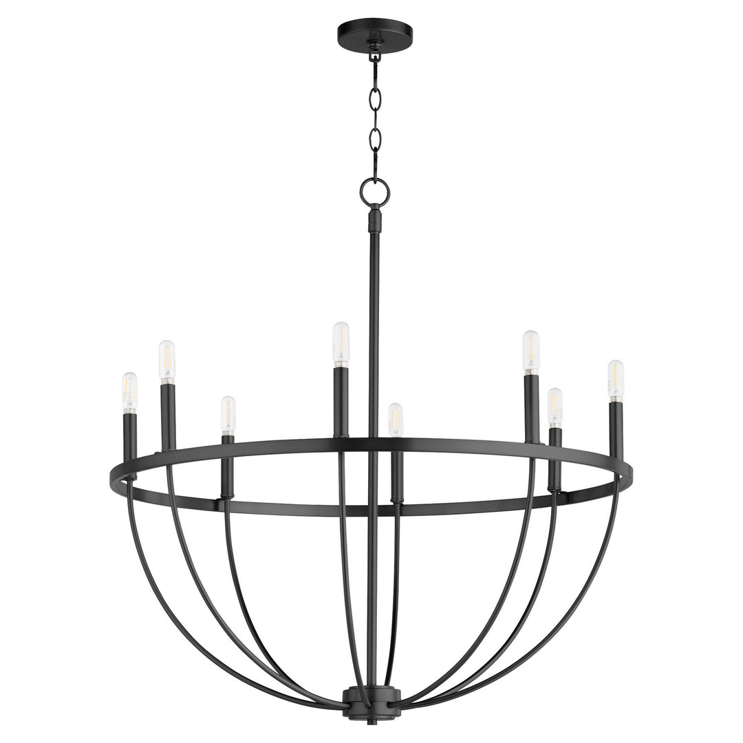 Quorum Tribute 6374-8-59 Chandelier Light - Matte Black