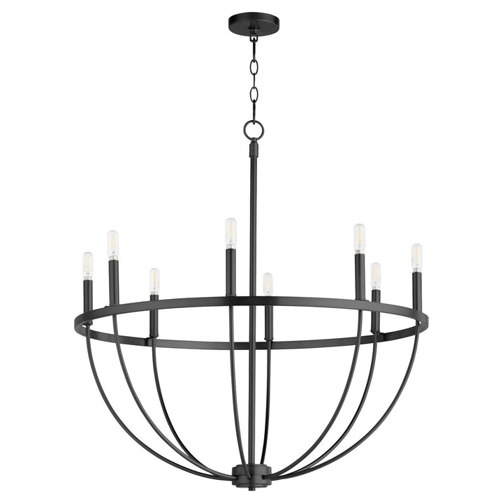 Quorum Tribute 6374-8-59 Chandelier Light - Matte Black