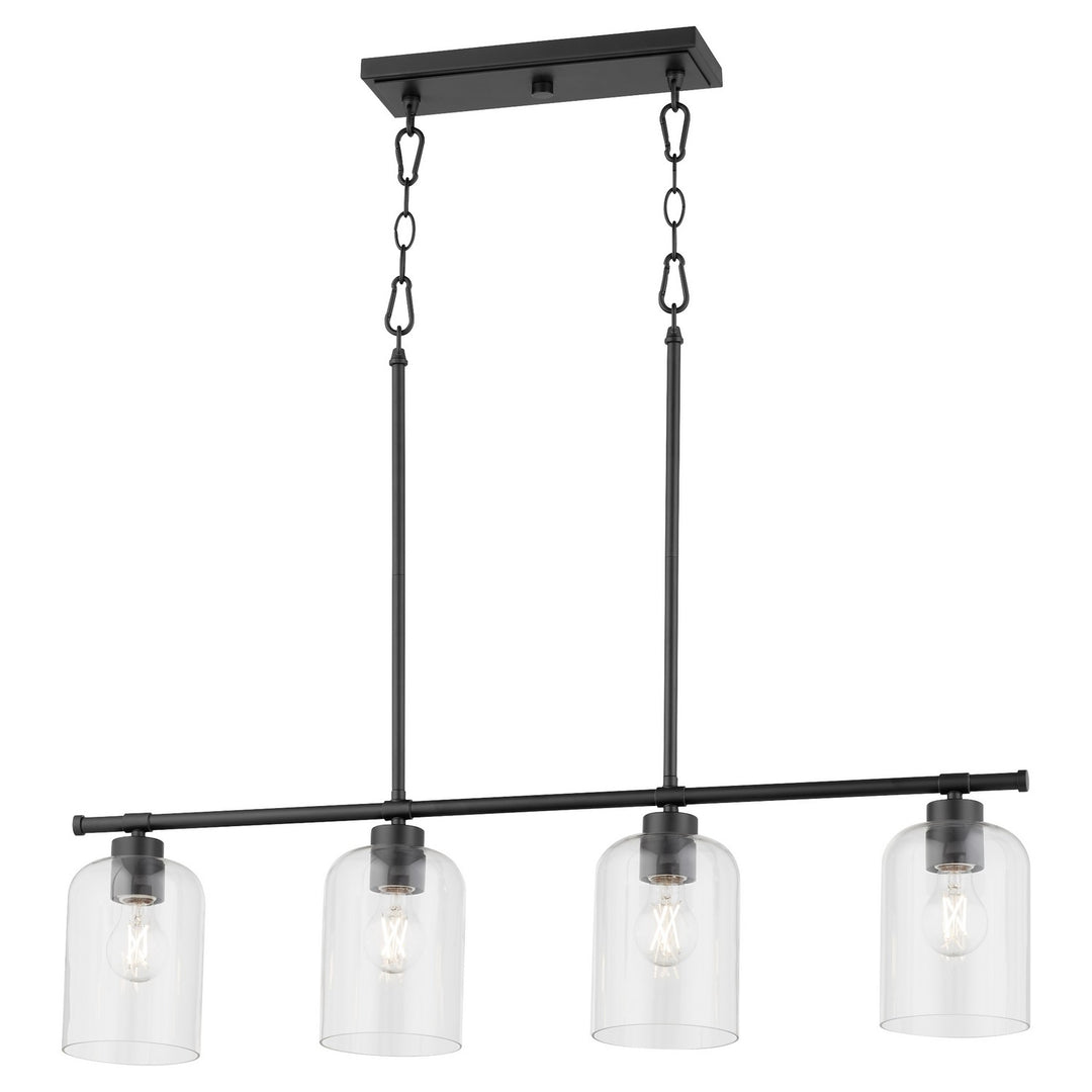 Quorum Tribute 6574-4-59 Pendant Light - Matte Black