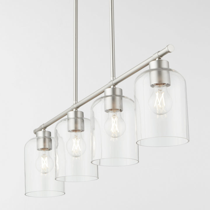 Quorum Tribute 6574-4-65 Pendant Light - Satin Nickel