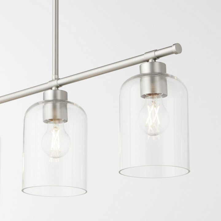Quorum Tribute 6574-4-65 Pendant Light - Satin Nickel