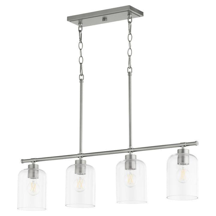 Quorum Tribute 6574-4-65 Pendant Light - Satin Nickel