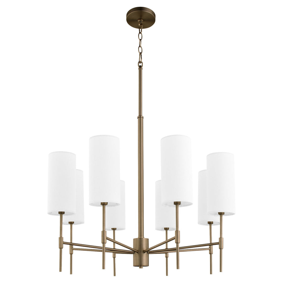 Quorum Hamilton 663-8-81 Chandelier Light - Dark Brass