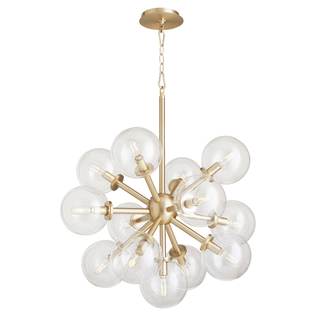 Quorum Rovi 8132-13-80 Chandelier Light - Aged Brass