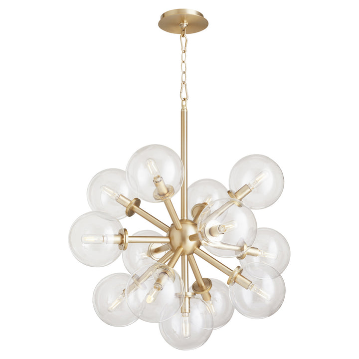 Quorum Rovi 8132-13-80 Chandelier Light - Aged Brass