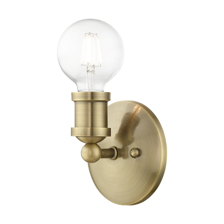 Livex Lansdale 14420-01 Wall Sconce Light - Antique Brass