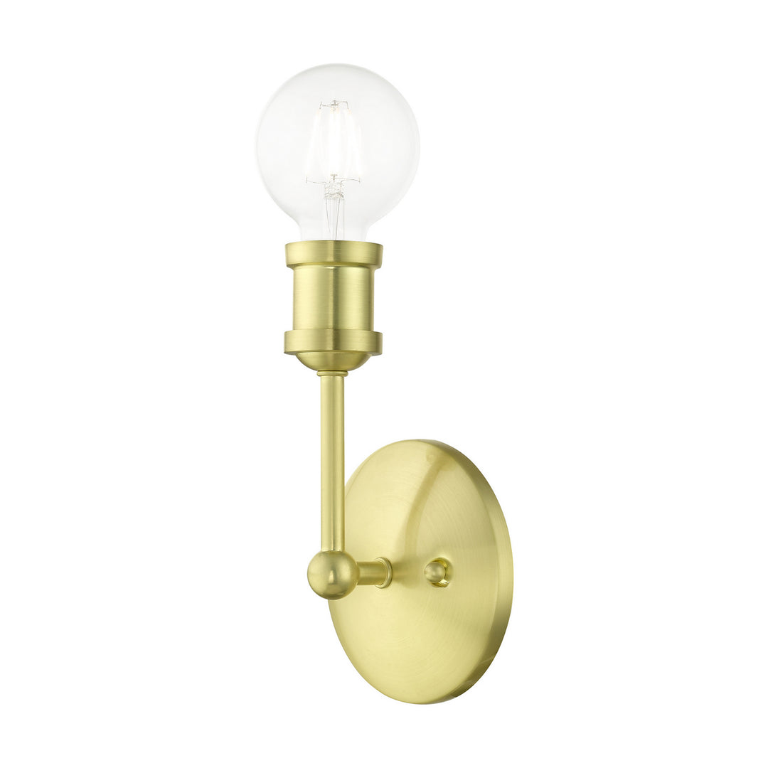 Livex Lansdale 14429-12 Wall Sconce Light - Satin Brass